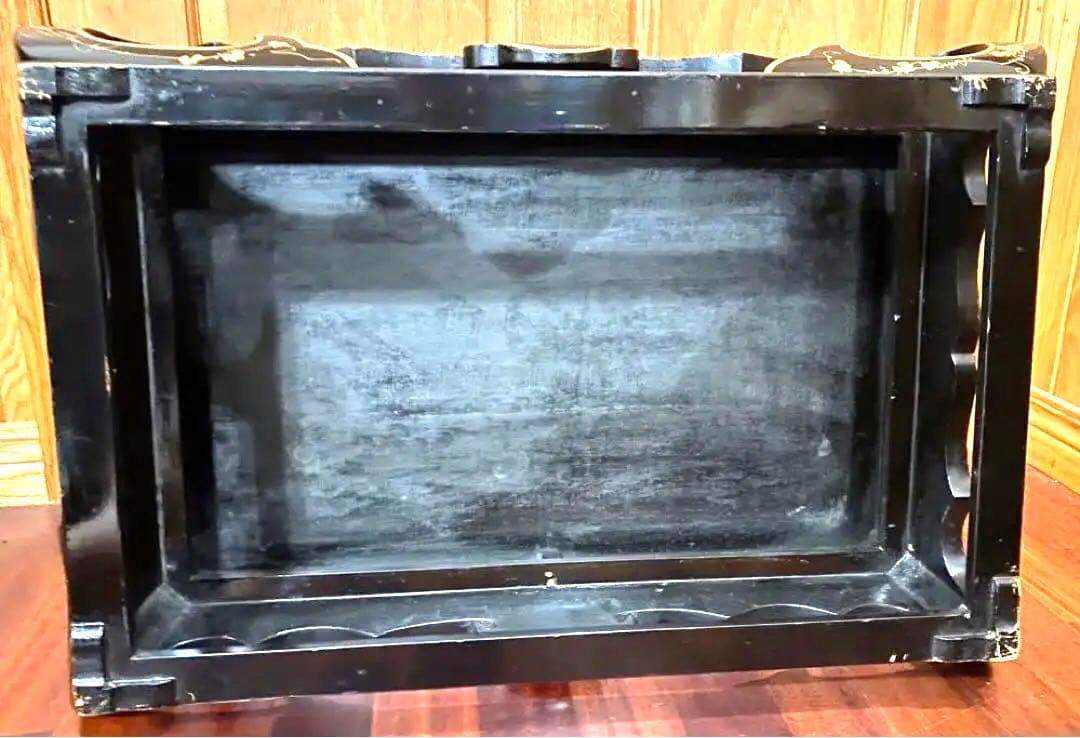 漆器、蒔絵の花台、大きい