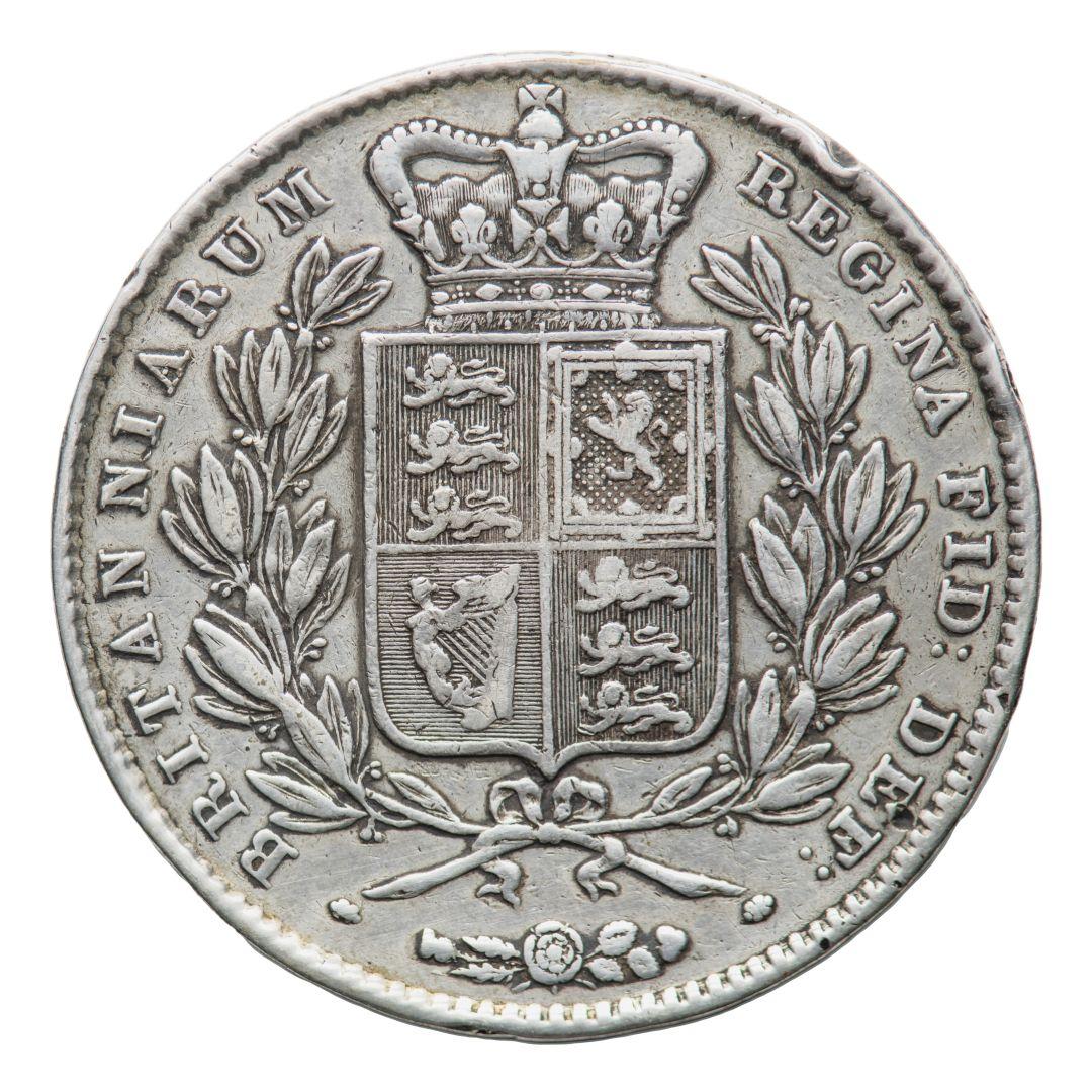 1844年 イギリス ヴィクトリア女王 ビクトリア ヤングヘッド クラウン銀貨