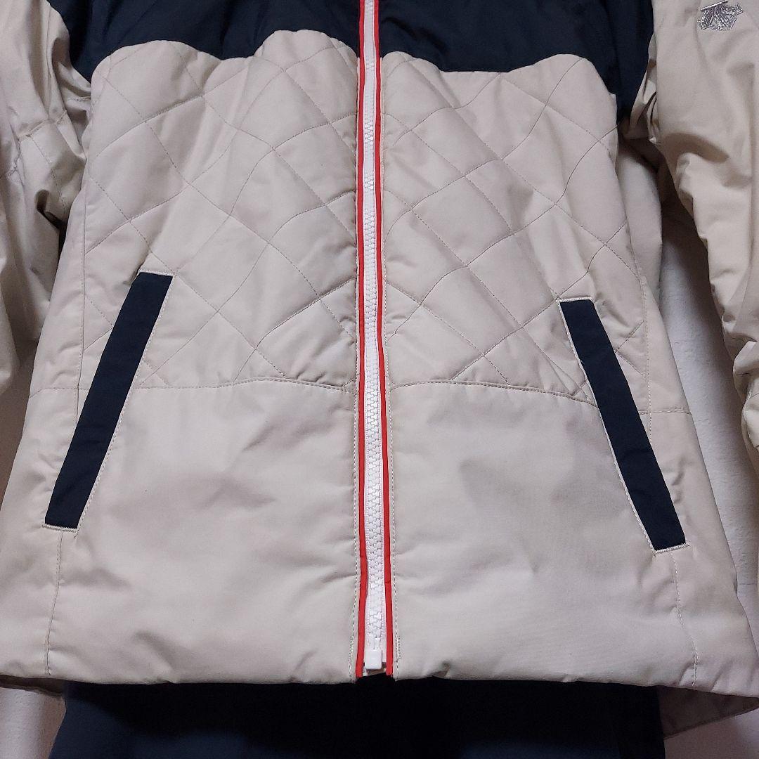 デサント　スキーウエア　150cm オフホワイト&ネイビー