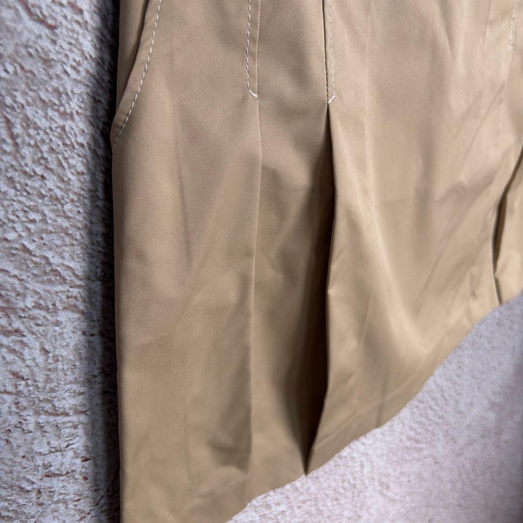 JUN&ROPE プリーツスカート ベージュ 取り外し可ポーチ付き Mサイズ