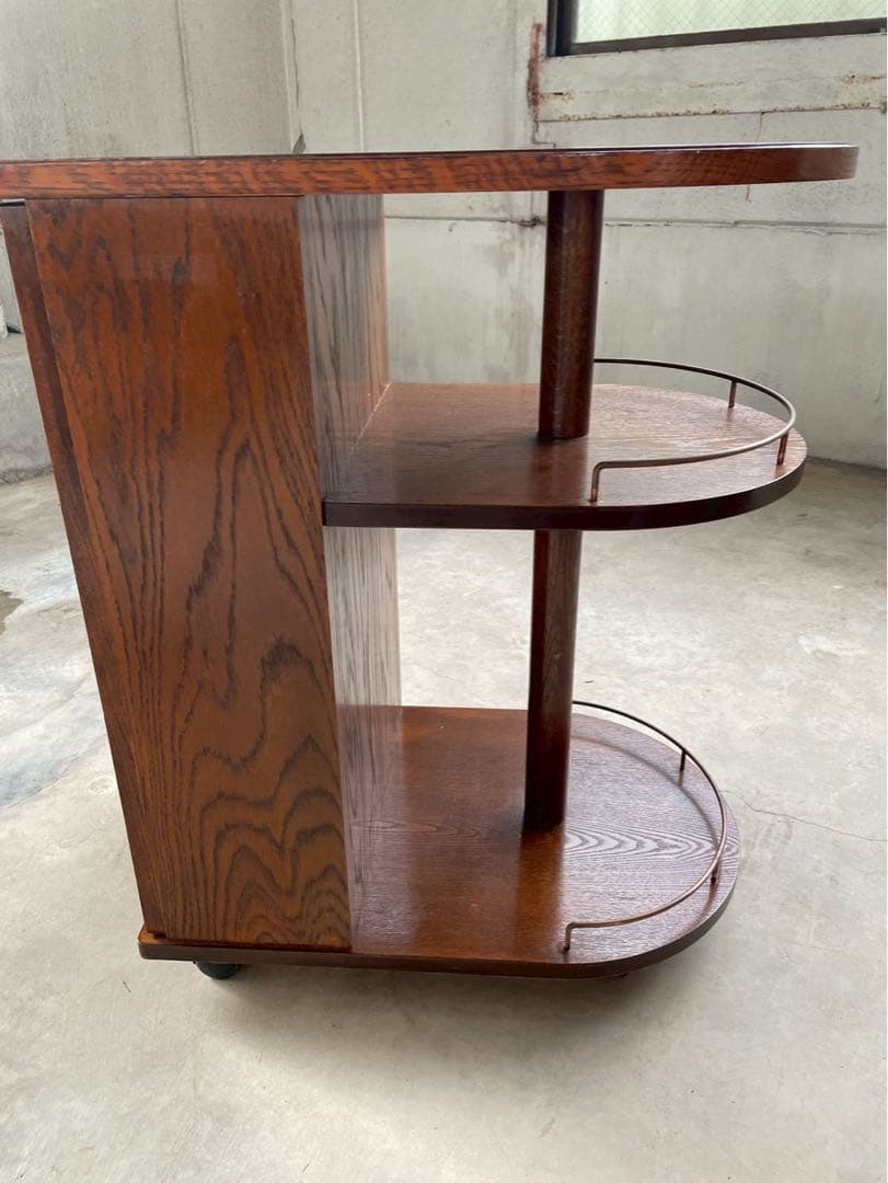 三越　ブルージュ　ステンドグラスサイドテーブル　収納棚