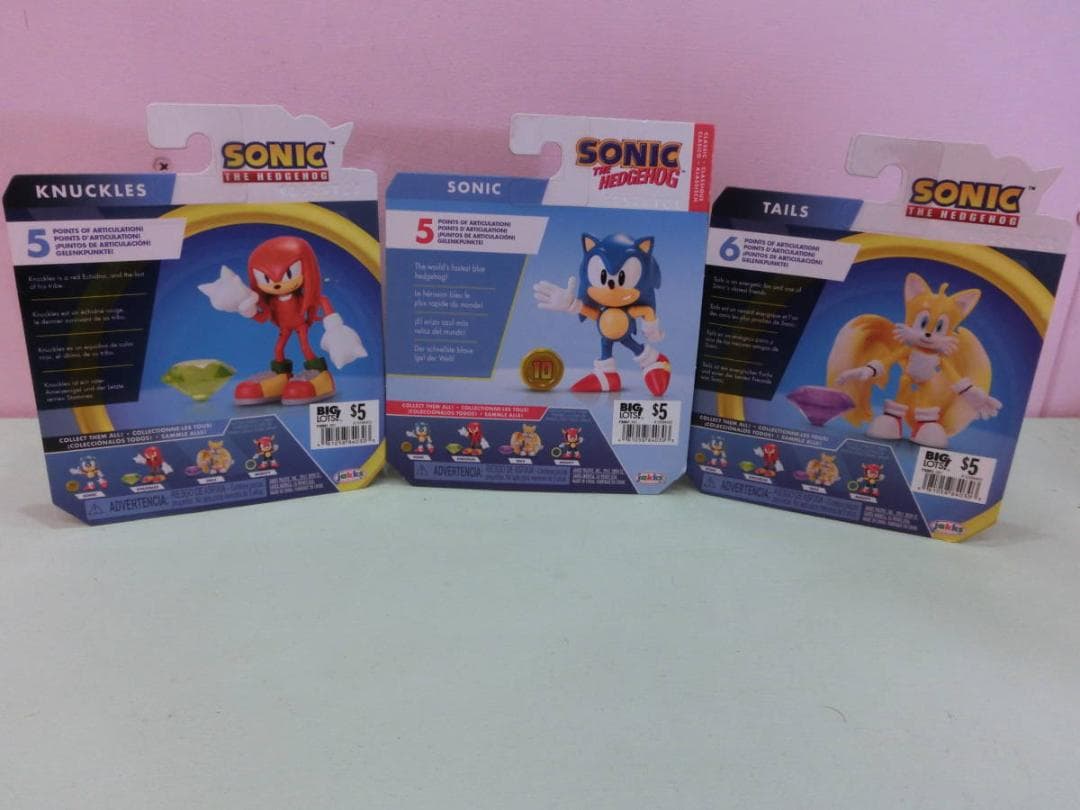 SEGA セガ ソニック ザ ヘッジホッグ＆ナックルズ&テイルズ フィギュア