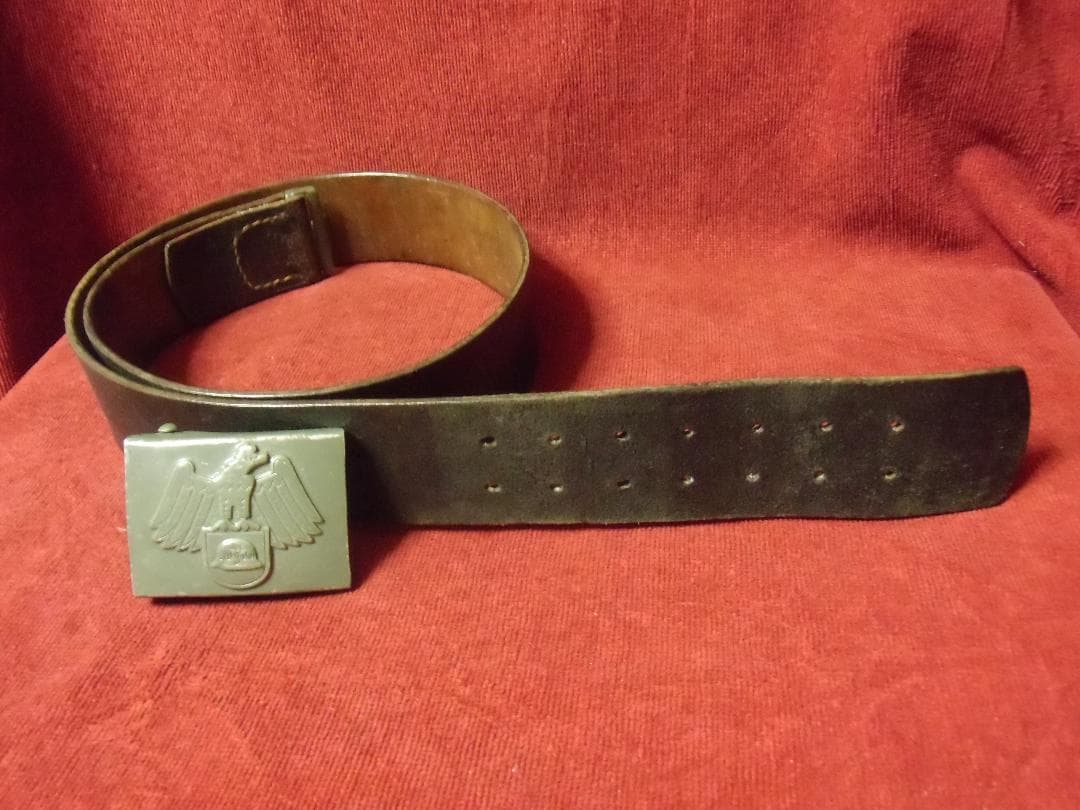 Ｗワイマールドイツ軍＊１９２９年型＊鉄兜団バックルベルト＊１００ｃｍ（実物）