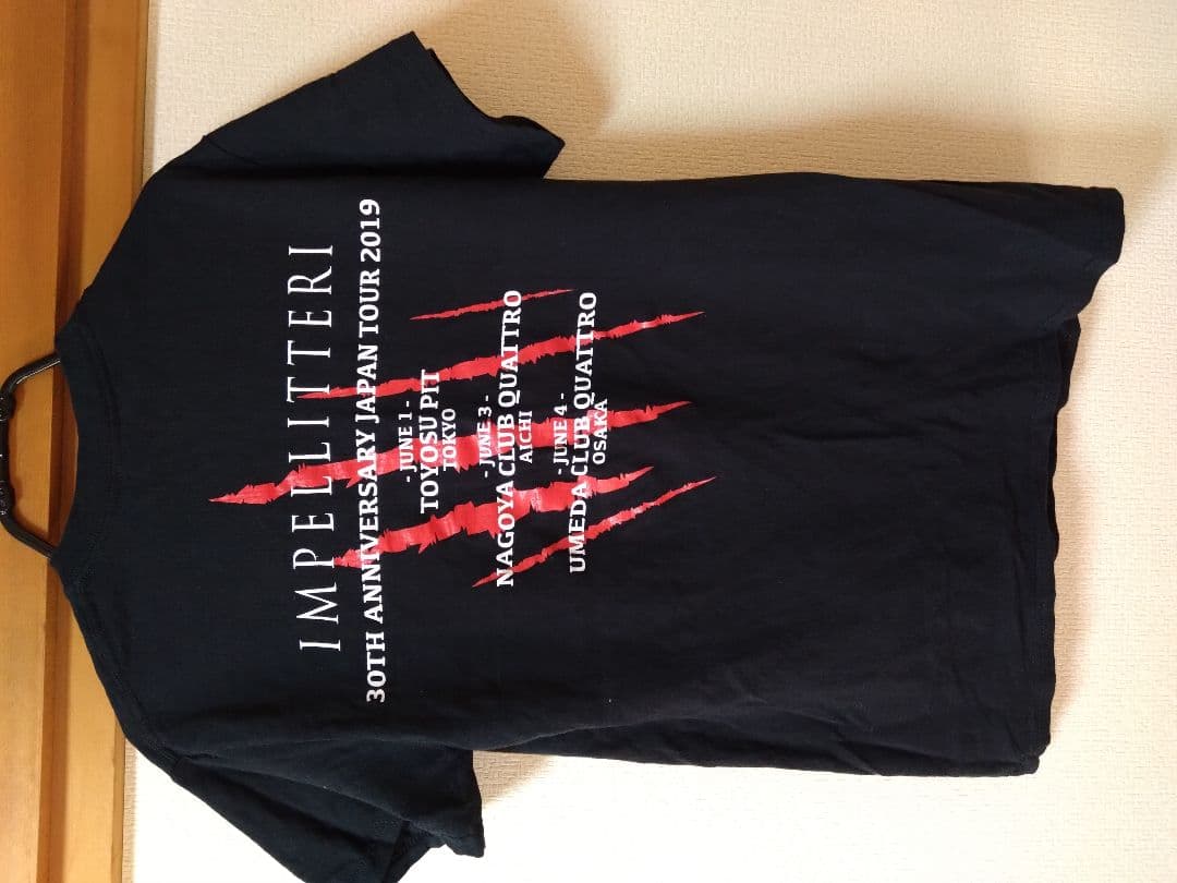 IMPELLITTERIライブ Tシャツ ブラック