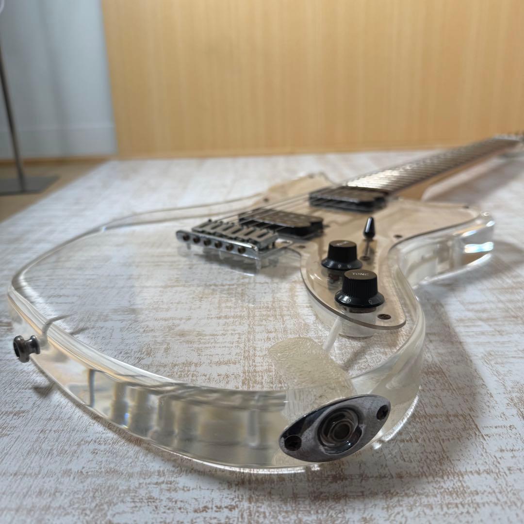 Barclay クリスタルギター　透明　レア　スケルトン　ケース付き