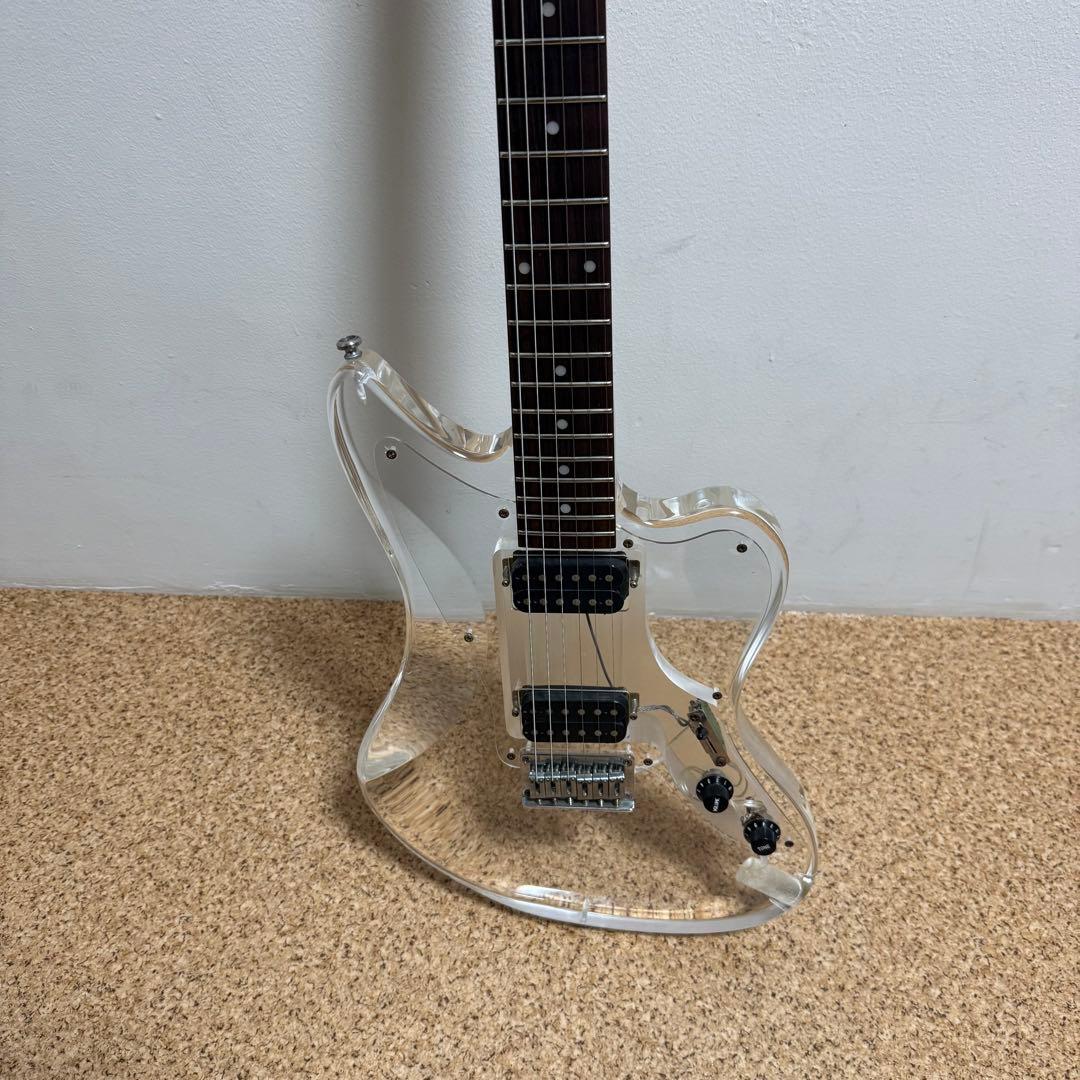 Barclay クリスタルギター　透明　レア　スケルトン　ケース付き