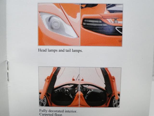 オートアート　1/18　マクラーレンMP4-12C　マンダリンオレンジ