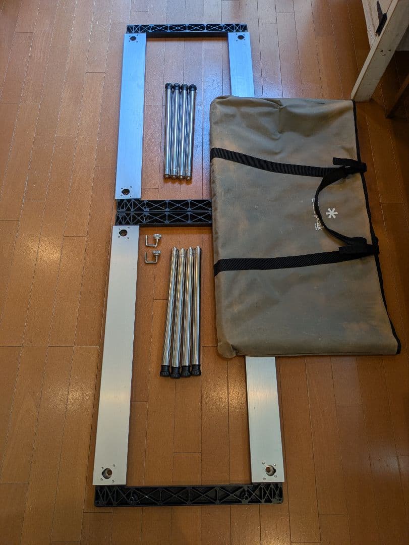 スノーピーク アイアングリルテーブル3ユニット 2個セット ＋ 400脚2セット