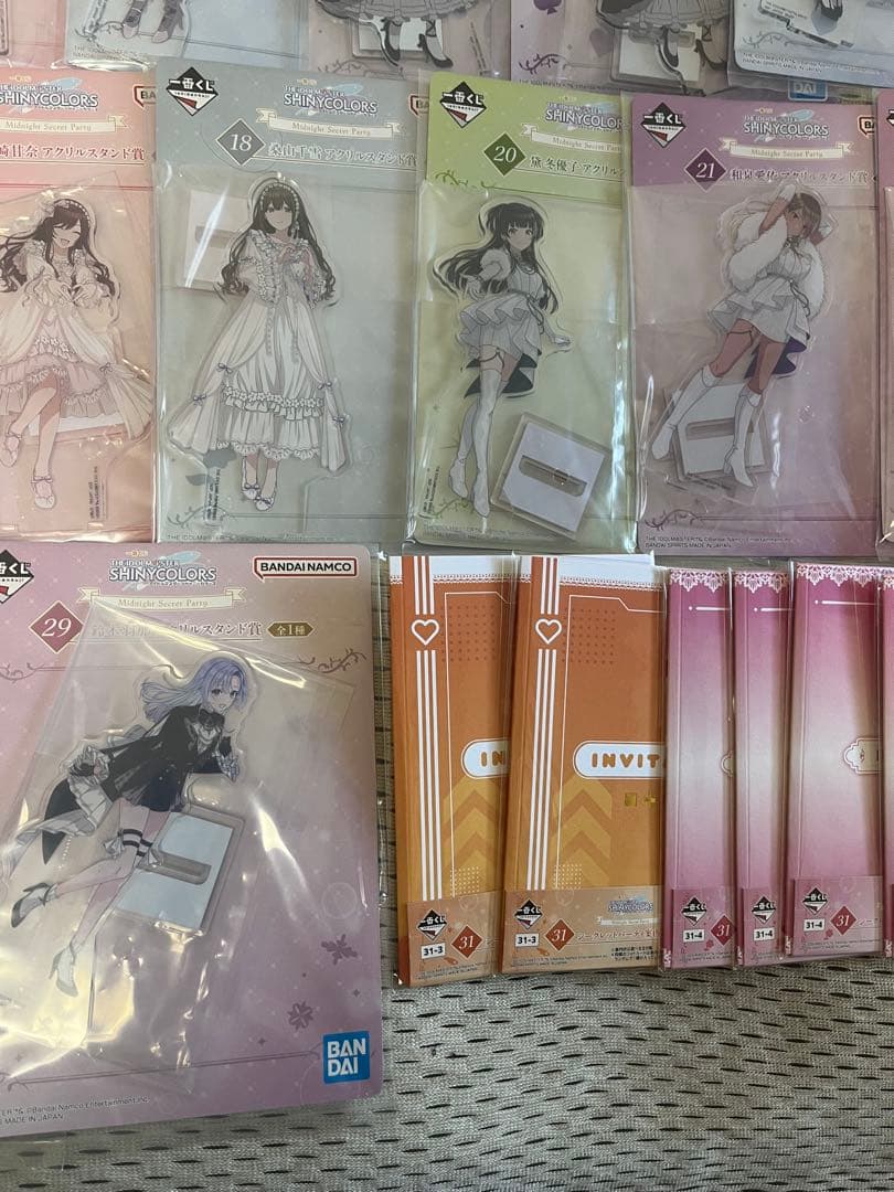 一番くじ アイドルマスター アクリルスタンド 20点　案内状　14点
