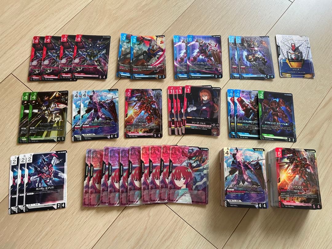 ガンダムカードゲームまとめ売り（クシャトリアLR4枚スタートデッキ2種etc）