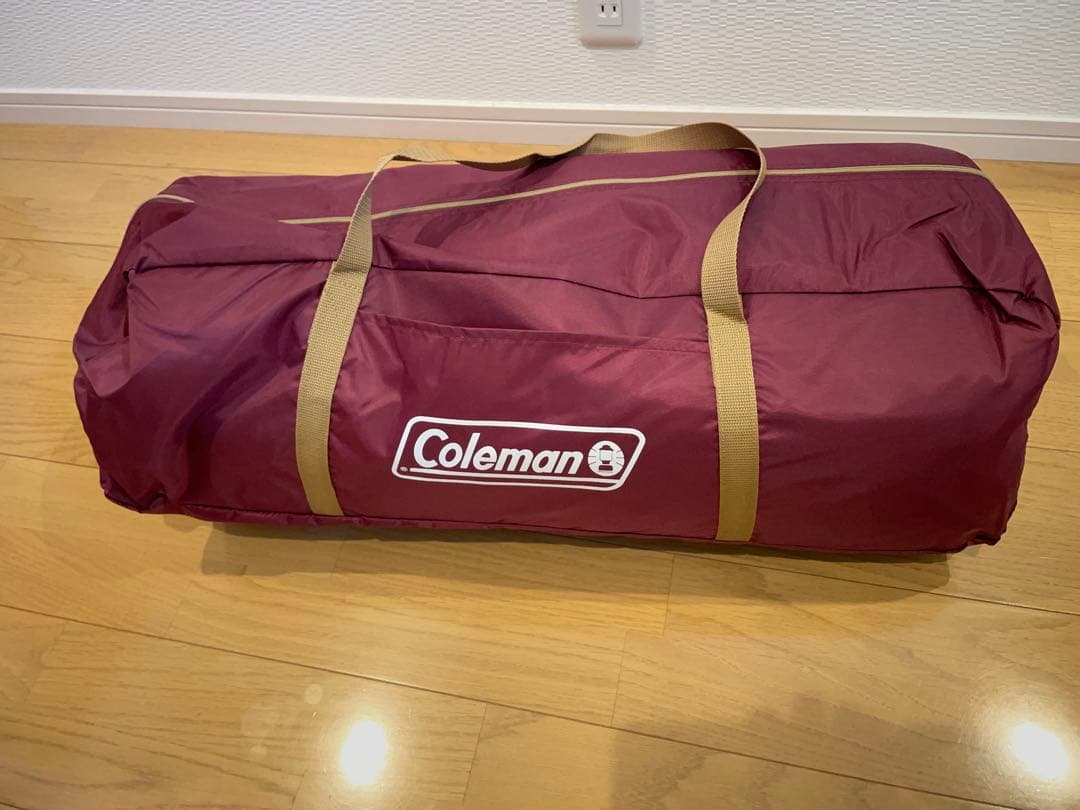 コールマン　新品未使用品　テントとスクリーンタープセットで　希少バーガンディ