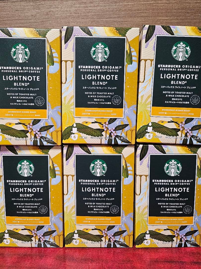 スターバックス　オリガミ　ディカフェ ハウス ブレンド×6箱+ライトノート×6箱