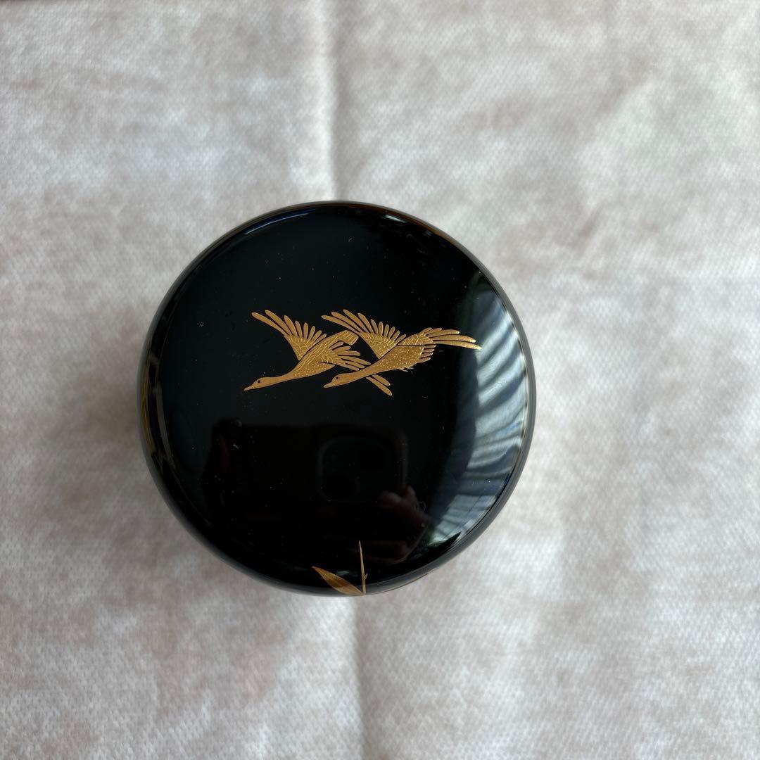 茶道具　中棗　松雲　二季鳥蒔絵