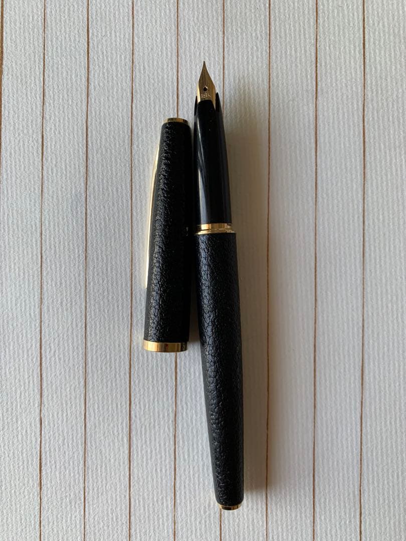 パイロット 18Kペン先万年筆& セーラー 18Kペン先革巻き万年筆 2本セット