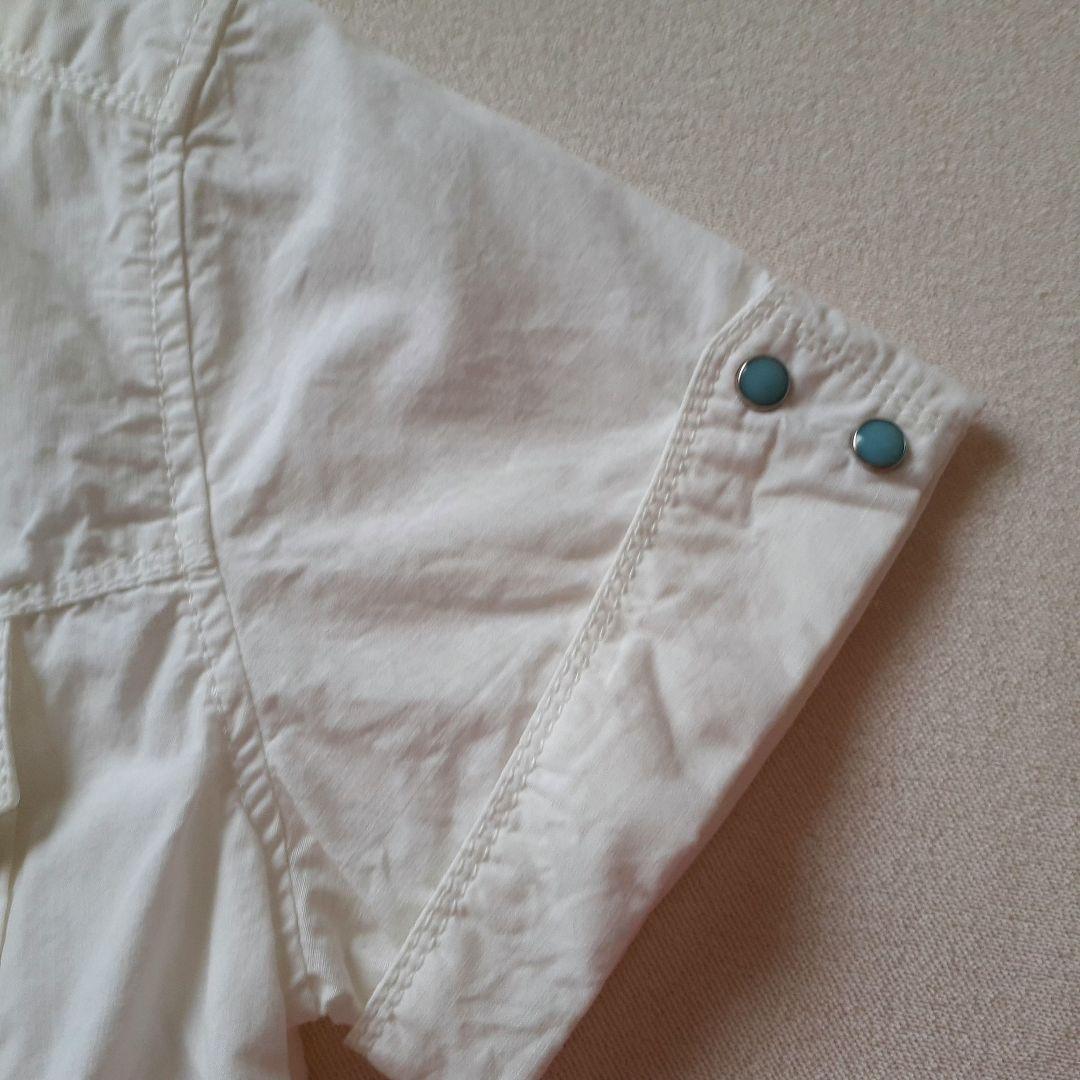 【未使用 タグ付き】 パーリーゲイツ　半袖 シャツ　レディース ゴルフウェア　白