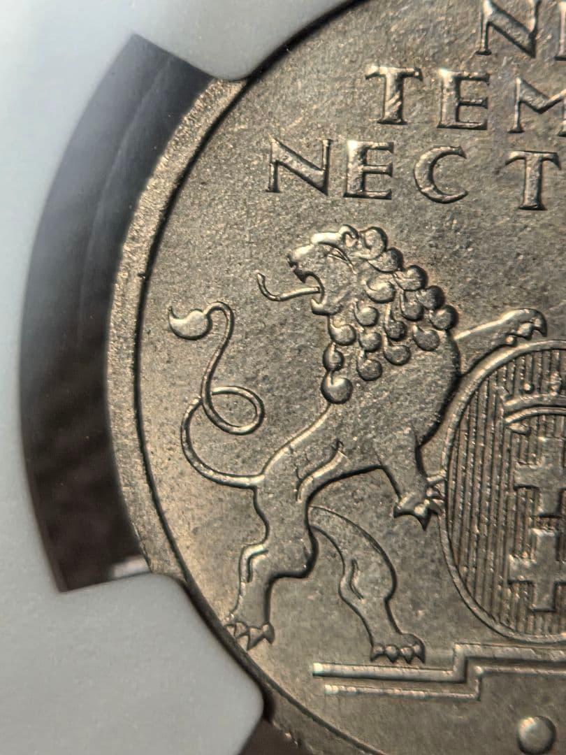 (稀少)ダンツィヒ自由市　5グルデン　ニッケル貨　1935