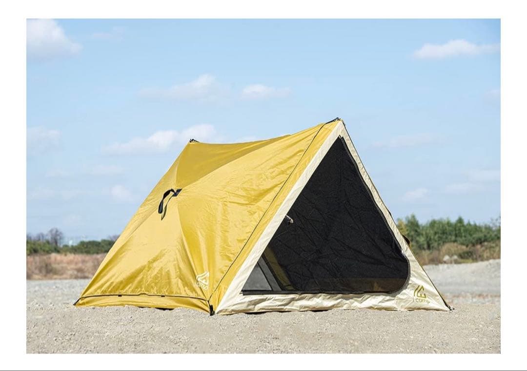 i campラクバイン 簡単設営テント２~３人用専用グランドシートポール付