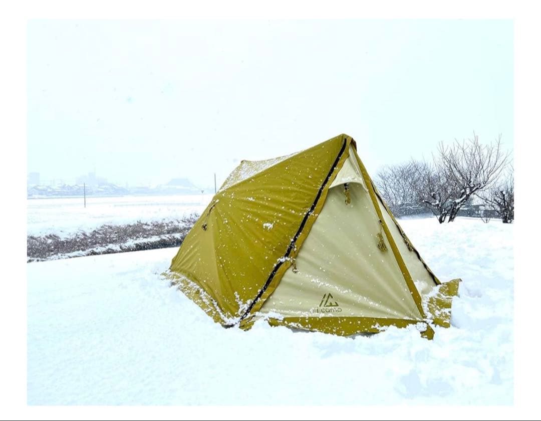 i campラクバイン 簡単設営テント２~３人用専用グランドシートポール付