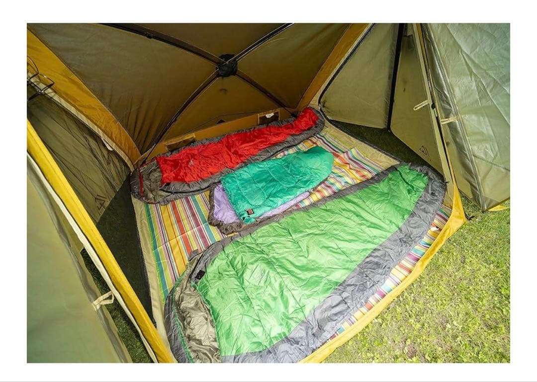 i campラクバイン 簡単設営テント２~３人用専用グランドシートポール付