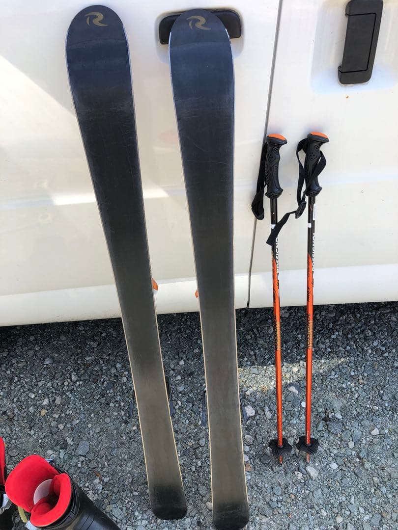 子供用　ROSSIGNOL Radical スキーとストックブーツの3点セット