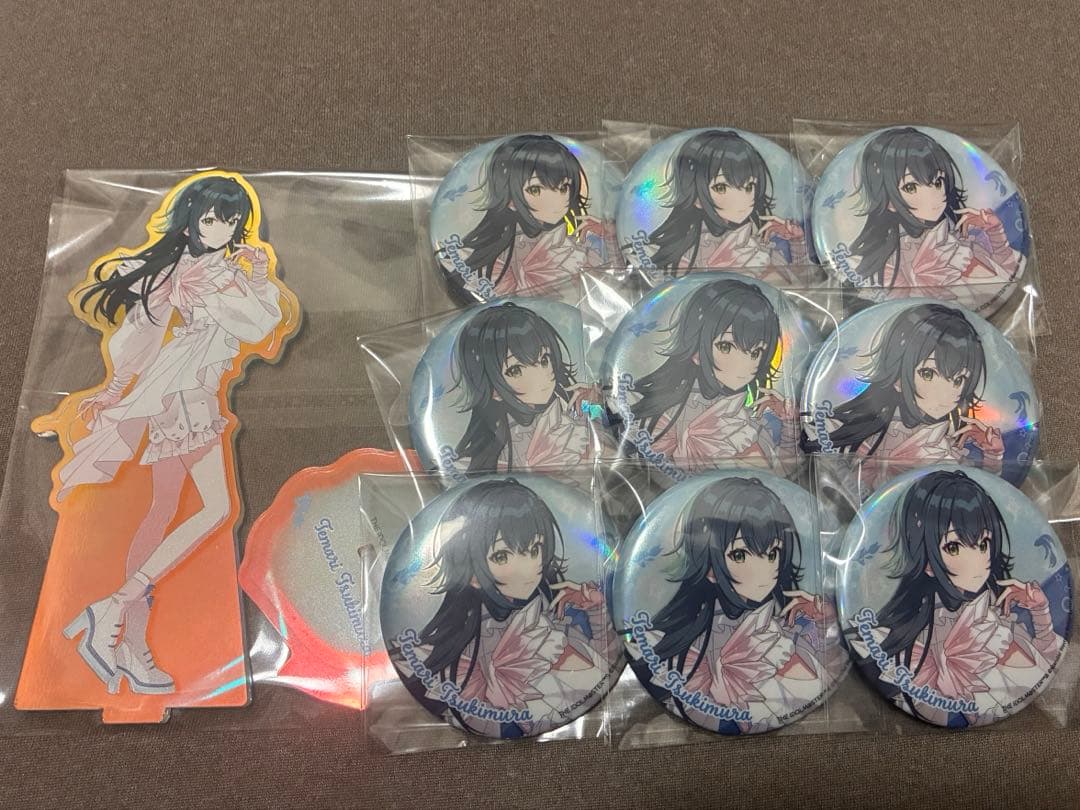 学園アイドルマスター 初星水族館Ⅱ アクリルスタンド 缶バッジ 9個 月村手毬