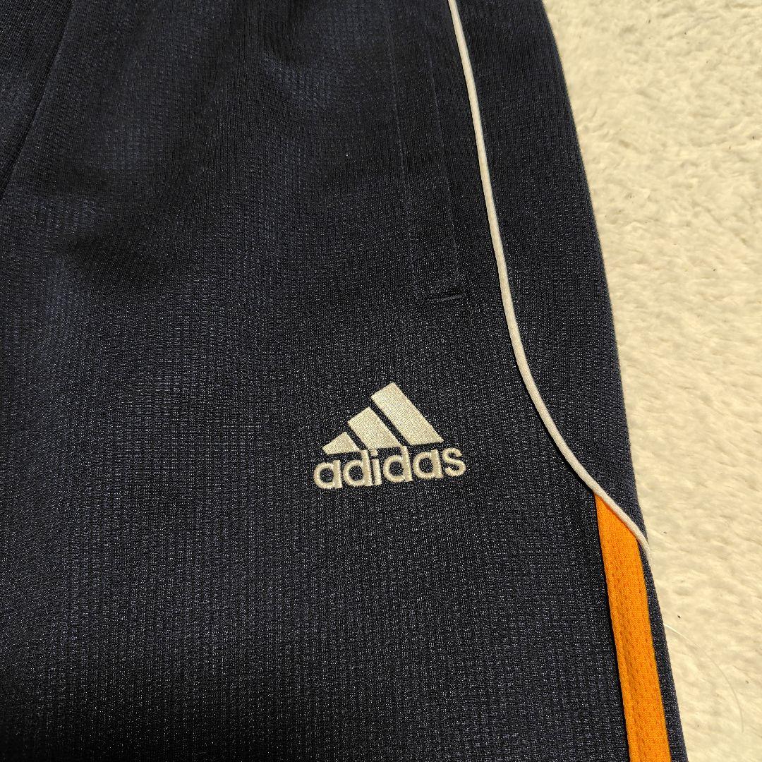 【美品】アディダス adidas ジャージ 上下 ネイビー/オレンジ M