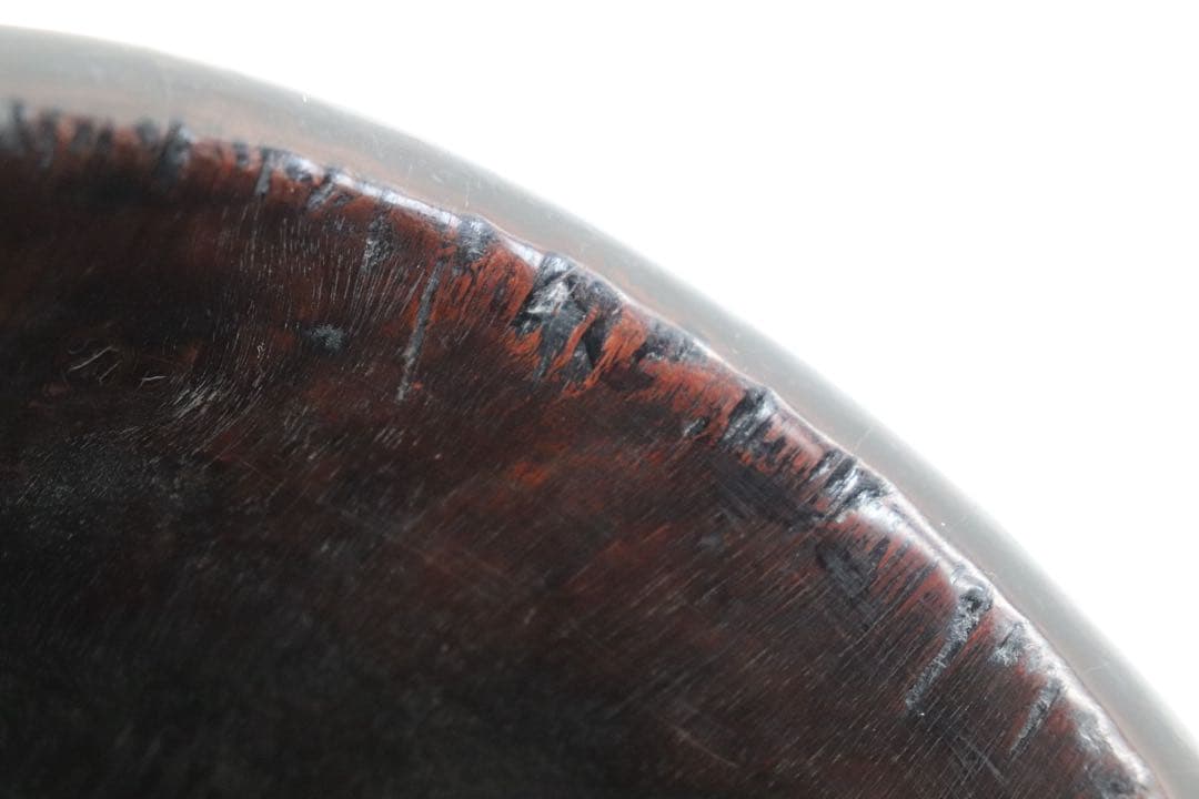 ※中国　紅木筆筒　したん　唐木　送料込み250602