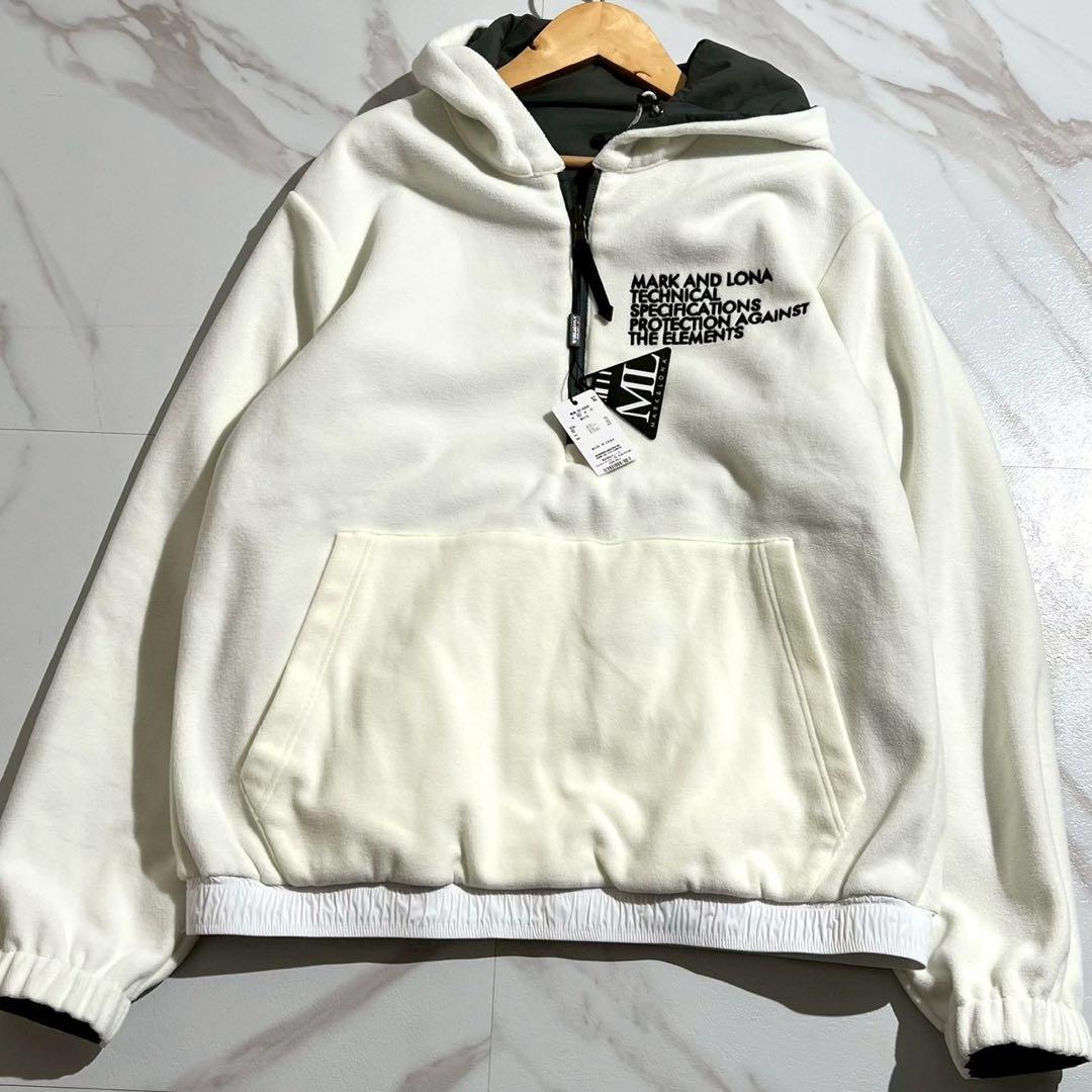 新品未使用タグ付き 2023AW マークアンドロナ リバーシブル ハーフジップ