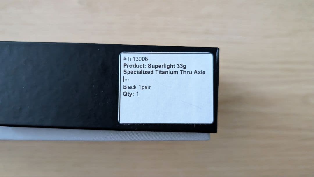 チタンスルーアクスル スペシャライズド用