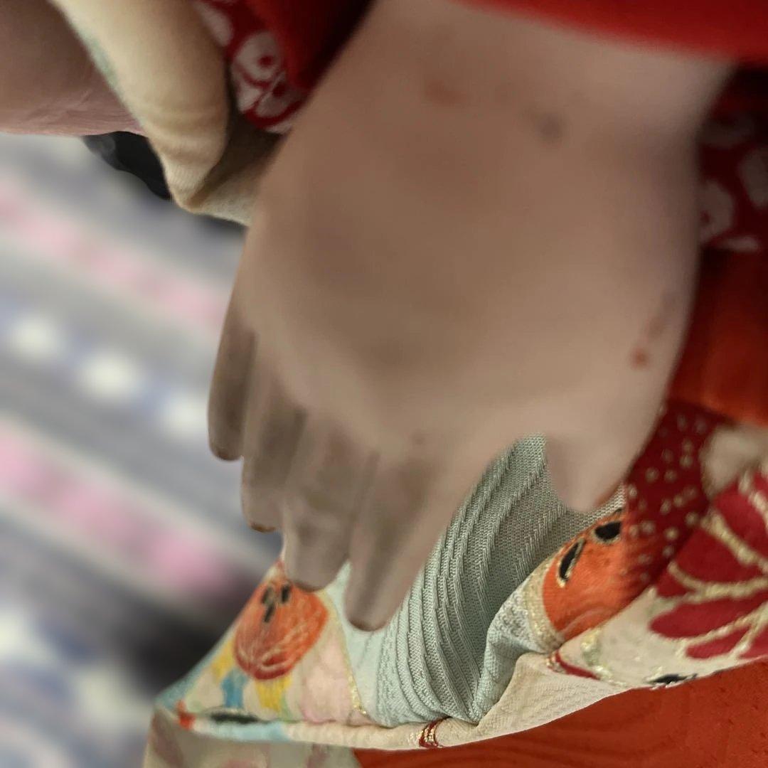 アンティーク・日本人形 市松人形 伝統的和装(着物を脱がせて作者確認済)