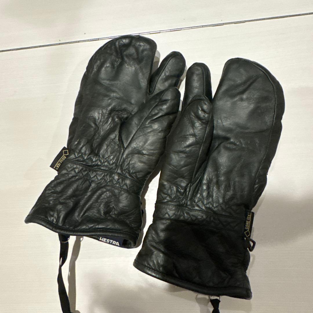 Hestra レザー ミトングローブ ゴアテックス インナーセット