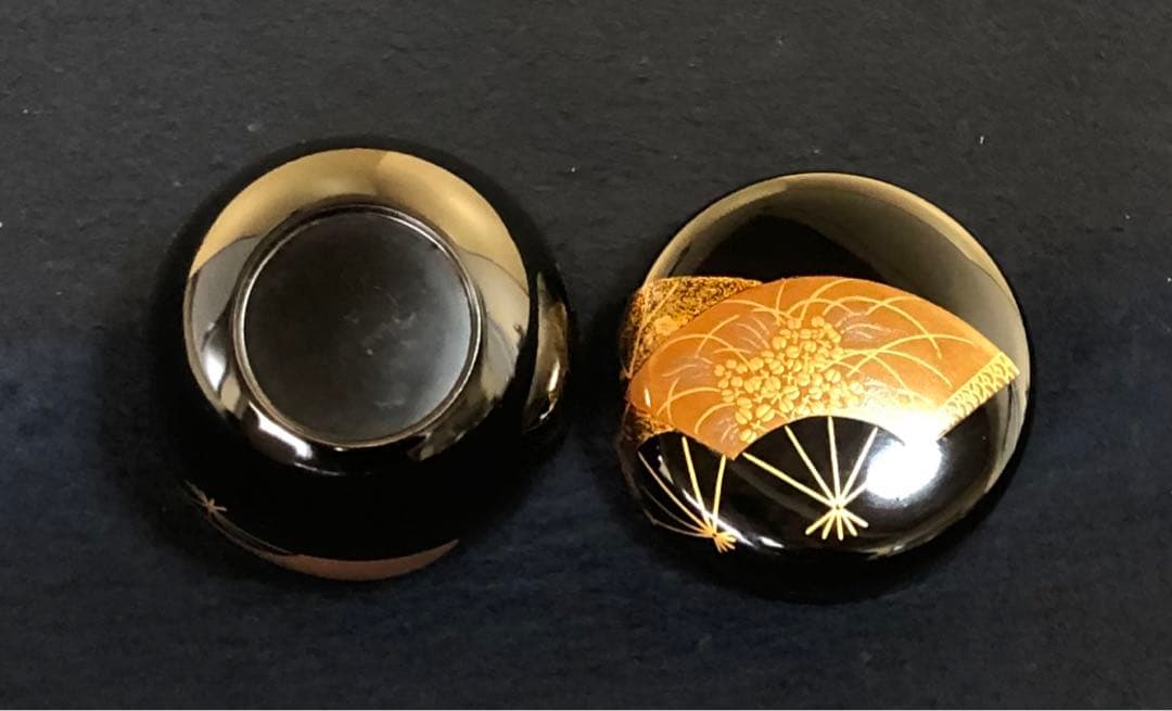 《R》茶道具 扇面 中棗 宗廣作 共箱　260109き2