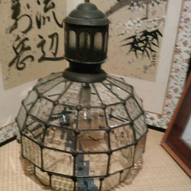 銅製吊り下げランプ