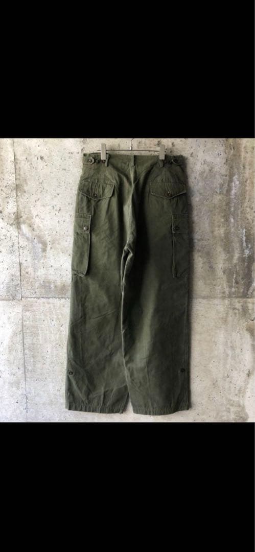 オランダ軍 カーゴパンツ 1958年 50s フィールド ダブルフェイス