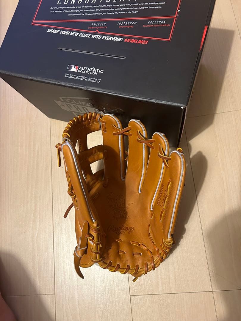Rawlings 硬式外野手用グローブ　リッチタン