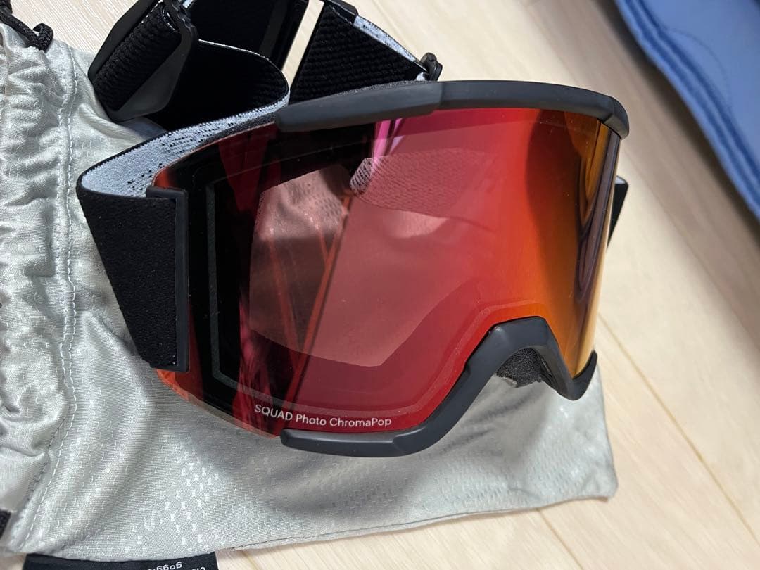 SMITH ゴーグルSQUAD Photo ChromaPopレッド