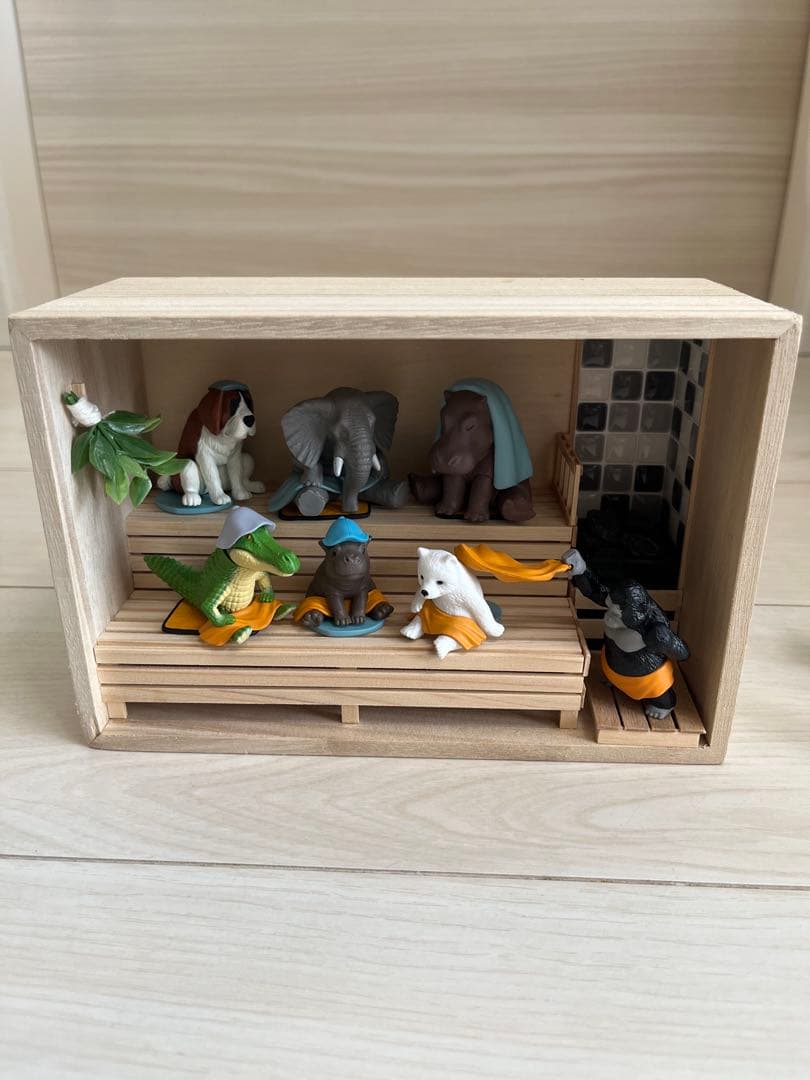 どうぶつサウナ　ジオラマ　ケース　全てセット