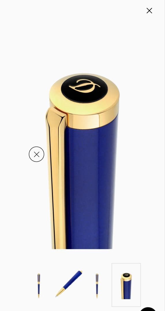 S.T.Dupontエス・テー デュポン リベルテボールペン ネイビー&ゴールド