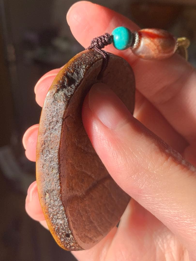 呪物　カパラ　天珠　チベット　カパーラ　頭蓋骨　根付　クマントーン　プラクルアン