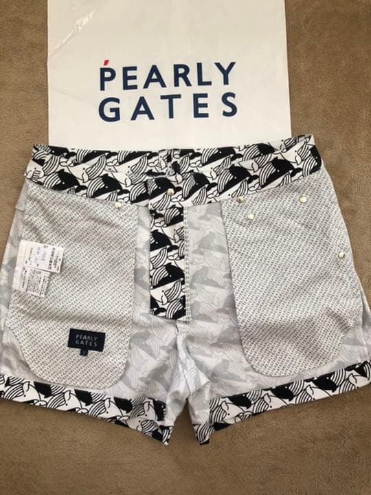 正規品新品　パーリーゲイツ くじらプリント　レディースショップパンツサイズ1