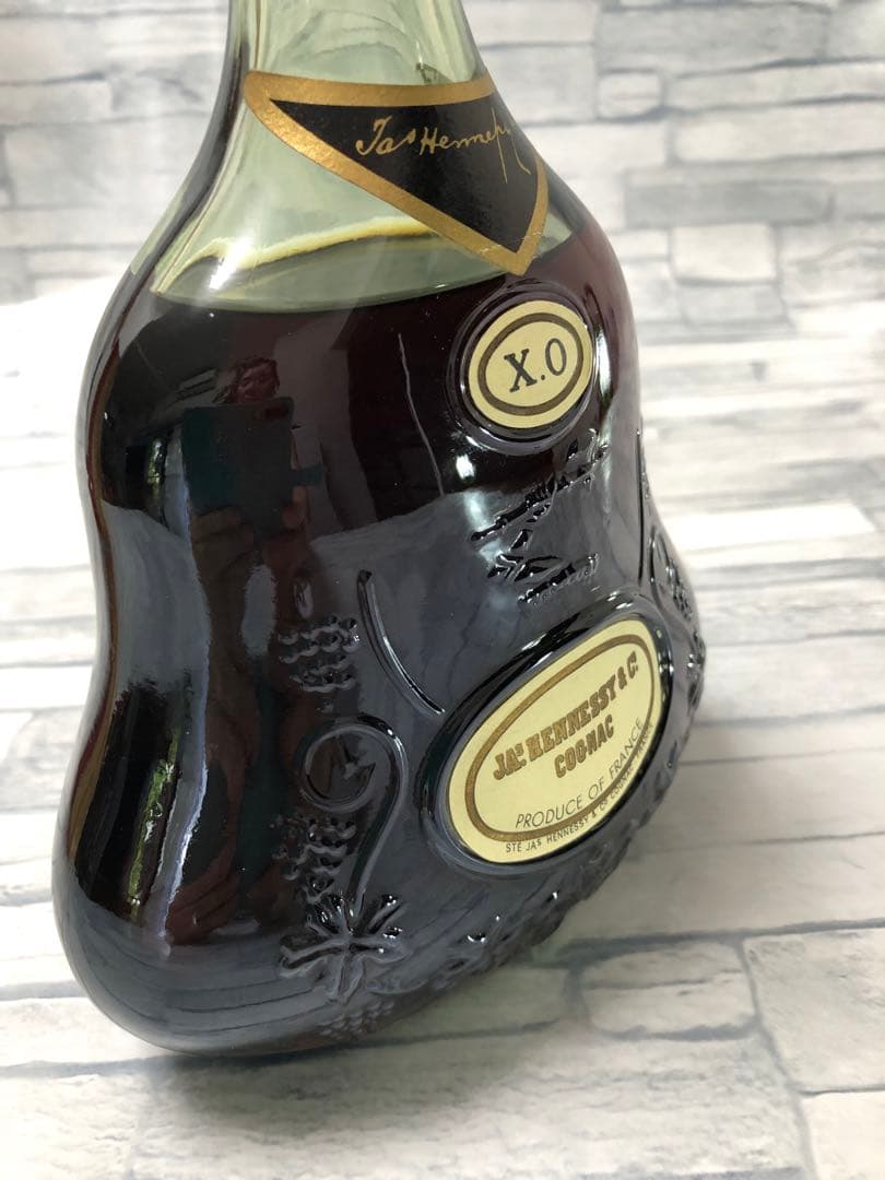 ヘネシー 希少 ジャズヘネシーＸＯグリーンボトル 金キャップ コニャック 箱付き