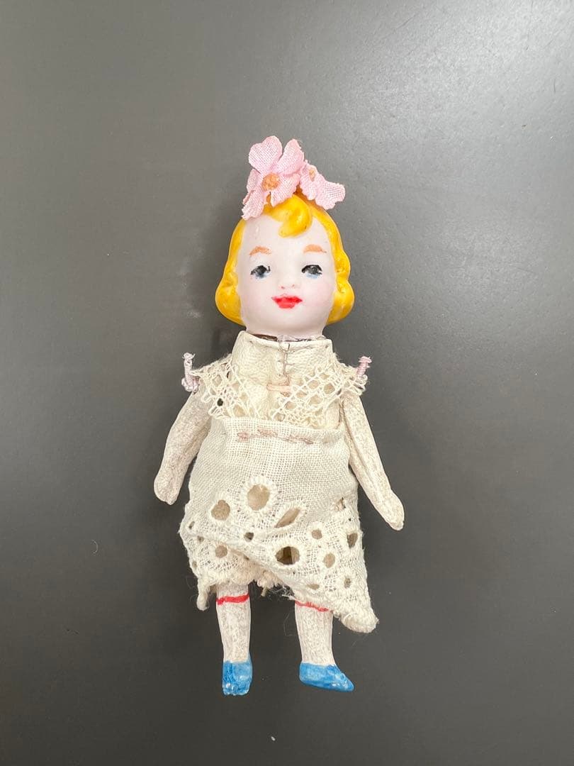 【アンティーク】ドイツ製ベビードールと椅子セット