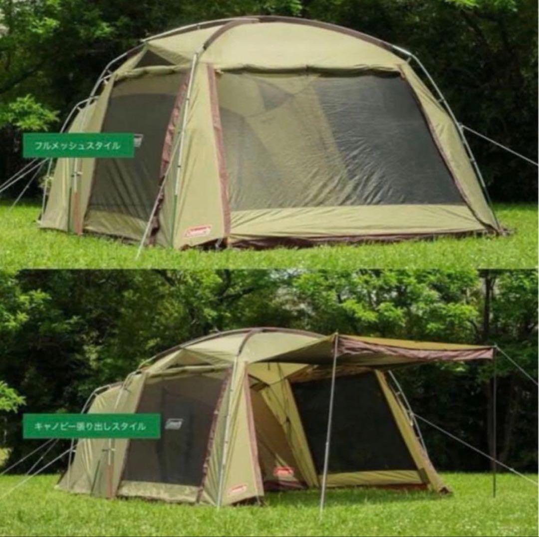 【美品】コールマン テント タフスクリーン2ルームハウス 限定カラーオリーブ