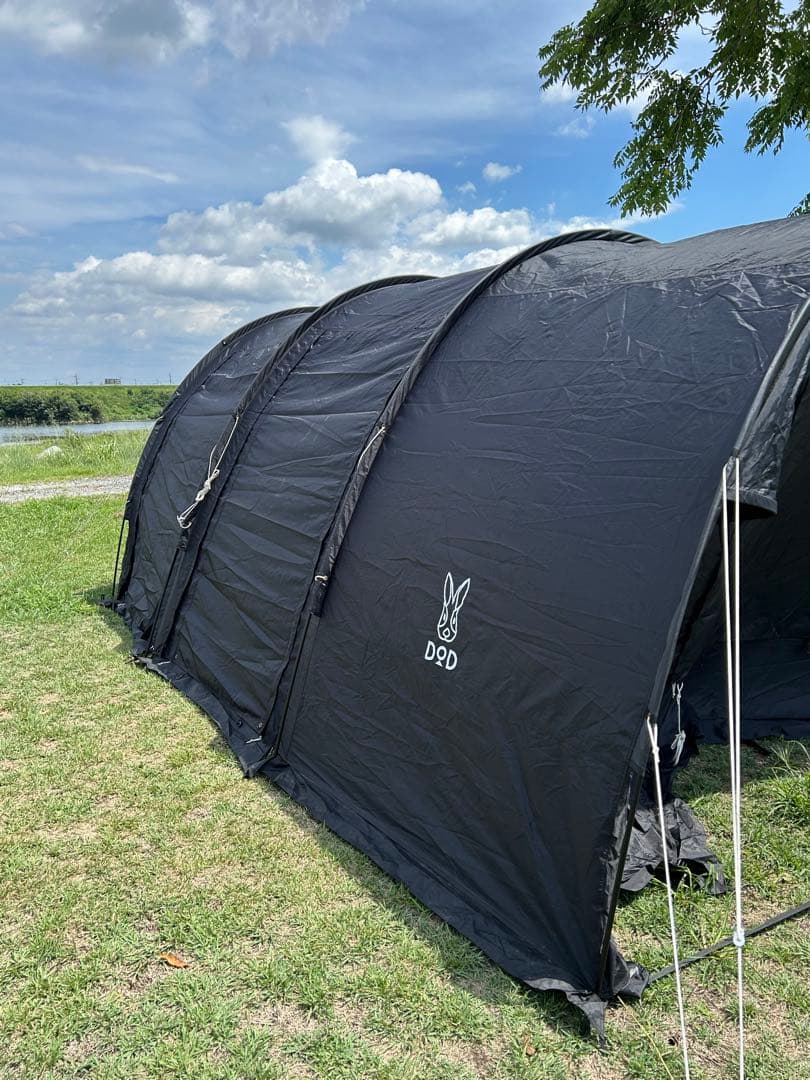 DODカマボコテント2 ブラック　グランドシート　テントマット　セット売り