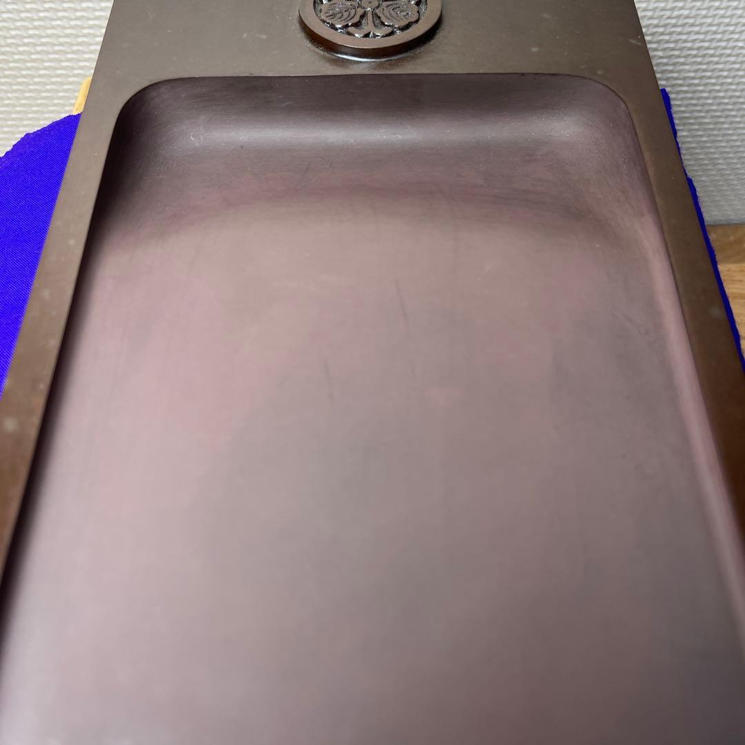 ⭕️赤間硯　名工　三代　日枝玉峯　特殊作品　彫刻長方研　美品　逸品　工芸品　桐共箱
