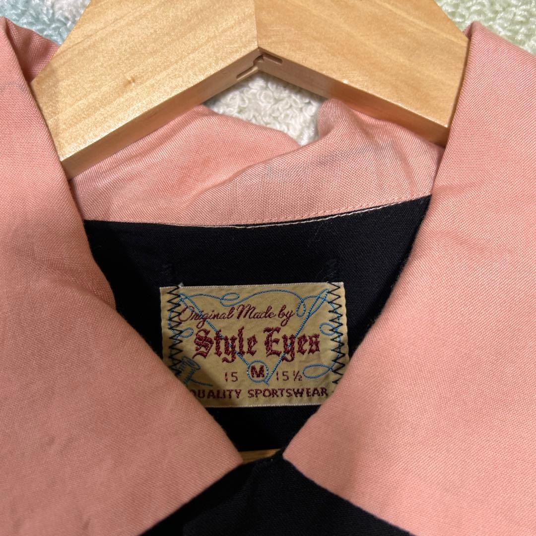 東洋 Style Eyes スタイルアイズ 刺繍レーヨンシャツ ボーリングシャツ