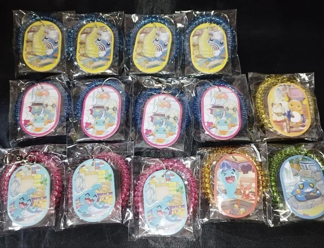 スプリング付きキーホルダーコレクション ぽけもんせんと セット ポケセン