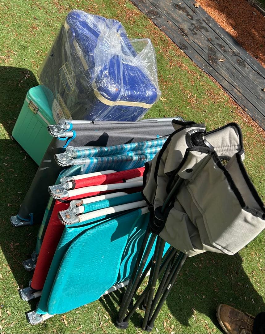 アウトドア用折りたたみチェアセット