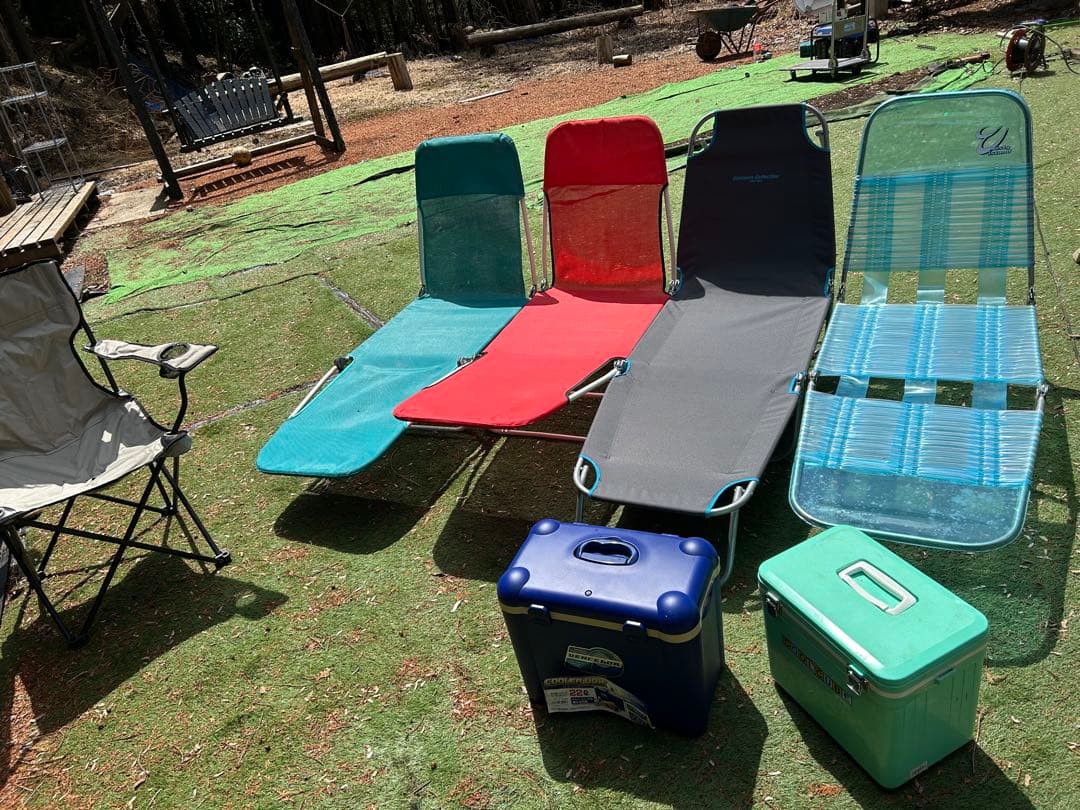 アウトドア用折りたたみチェアセット
