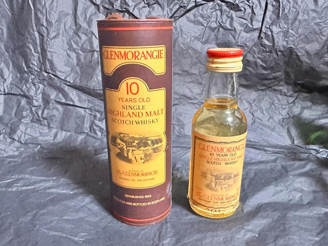 ミニボトル　グレンモーレンジィ１０　旧デザイン　箱付き　古酒